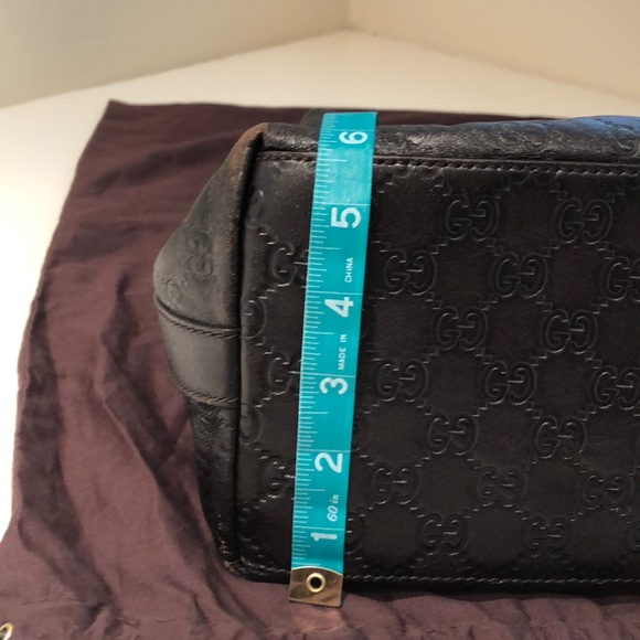 GUCCI dark brown Guccissima hobo bag - Picture 4 of 6